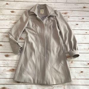 Elevenses Anthropologie Light Grey Coat